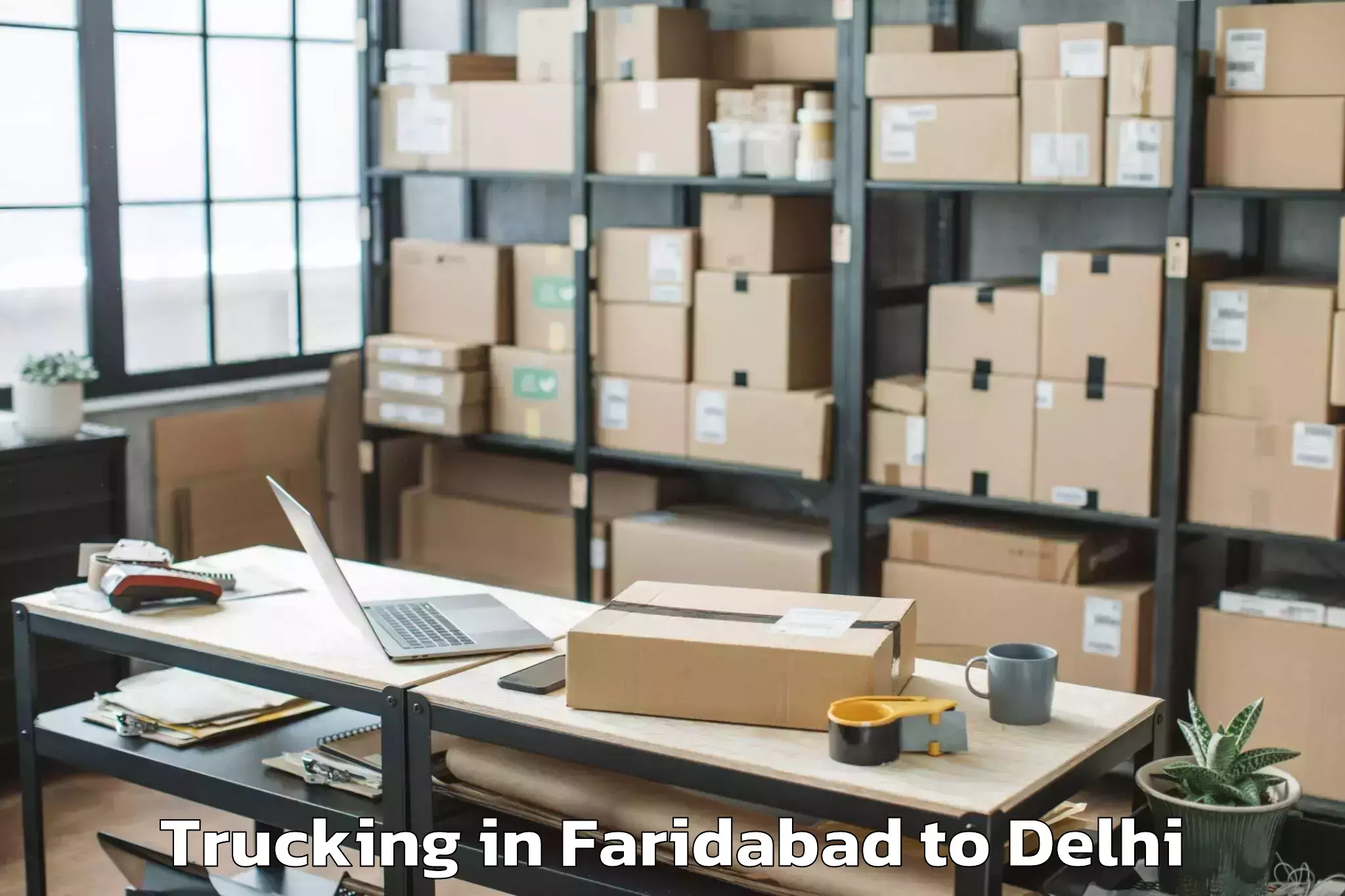 Faridabad to Naraina Trucking Booking